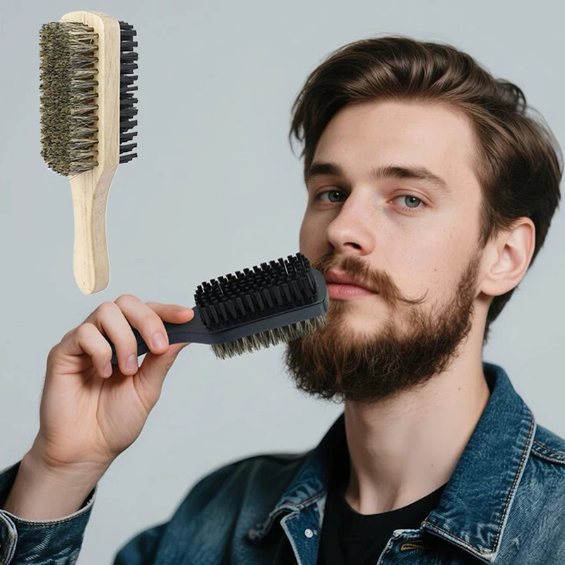 1Pcs Men Mustache Comb Hairdresser Brush Professional Soft Boar Bristle Dual Side Wood Beard Brush
1Pcs Men Mustache Comb Hairdresser Brush Professional Soft Boar Bristle Dual Side Wood Beard Brush