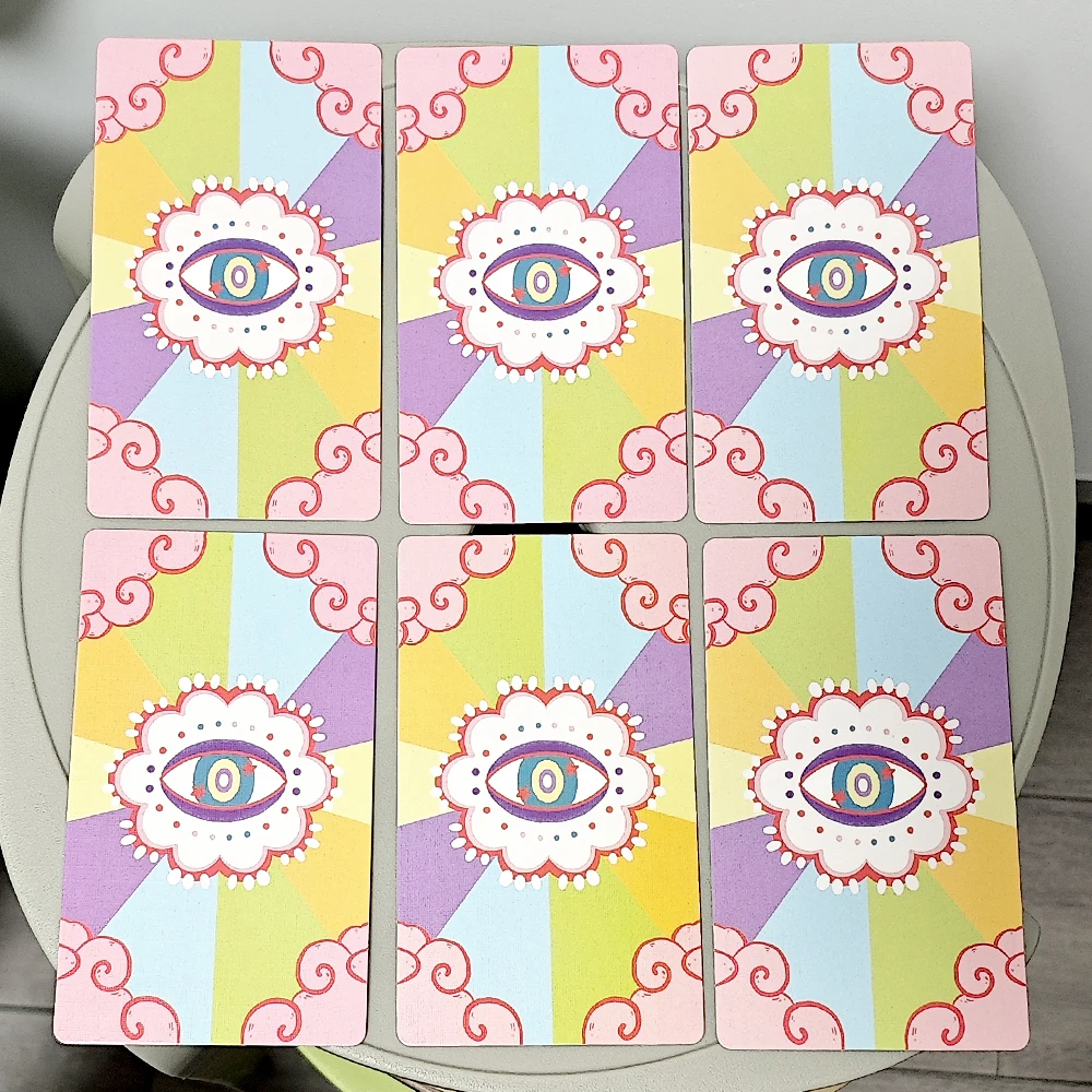 Pastel Prism Tarot 12*7cm 78 Pcs Rider System Tarot Cards Imbued with The Soothing Tones of A Pink and Sky-blue Color Palette
Pastel Prism Tarot 12*7cm 78 Pcs Rider System Tarot Cards Imbued with The Soothing Tones of A Pink and Sky-blue Color Palette