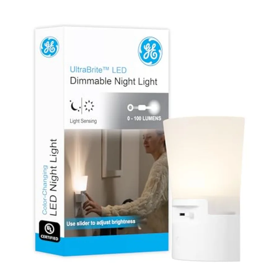 Ultrabrite Dimmable Sconce LED Night Light Plug-In, Energy Efficient, Dusk-to-Dawn Sensor, Adjustable Brightness, Ideal for Bed
Ultrabrite Dimmable Sconce LED Night Light Plug-In, Energy Efficient, Dusk-to-Dawn Sensor, Adjustable Brightness, Ideal for Bed