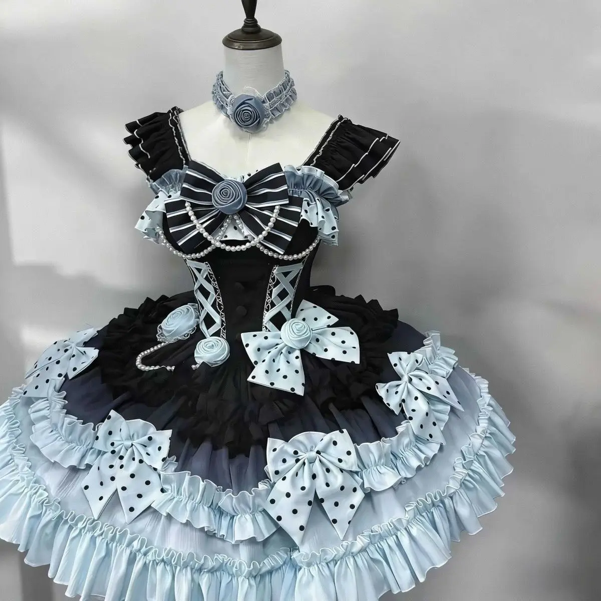 MAGOGO Sweet Lolita Jsk Dress Women Kawaii Cute Ruffles Flower Bow Mini Dress Japanese Vintage Elegant Princess Party Dresses
MAGOGO Sweet Lolita Jsk Dress Women Kawaii Cute Ruffles Flower Bow Mini Dress Japanese Vintage Elegant Princess Party Dresses