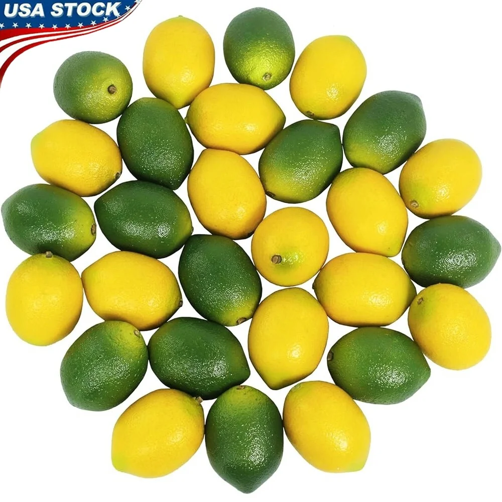 28 Pcs Artificial Lemons Limes Vivid Decoration Fruit Home Kitchen Party Centerpieces Display Props
28 Pcs Artificial Lemons Limes Vivid Decoration Fruit Home Kitchen Party Centerpieces Display Props