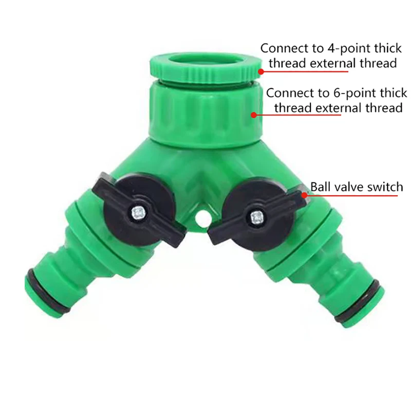 2-Way Garden Tap Water Splitter 1/2" 3/4" Female Thread Y Type Watering Adjustable Switch Controller Valve
2-Way Garden Tap Water Splitter 1/2" 3/4" Female Thread Y Type Watering Adjustable Switch Controller Valve