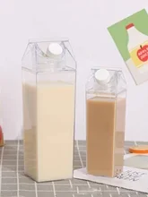 500/1000ml Milk Carton Water Bottle Transparent Plastic Portable Clear Box For Juice Tea Milk Bottles Drinking Cup
500/1000ml Milk Carton Water Bottle Transparent Plastic Portable Clear Box For Juice Tea Milk Bottles Drinking Cup