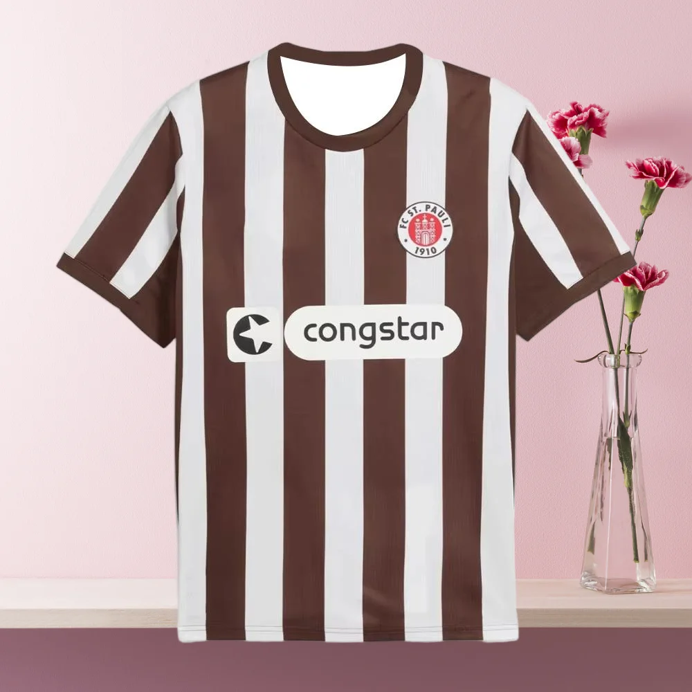 Men's FC St. Pauli 2025-26 Short Sleeve Home Football Shirt Youth Training Soccer Uniform Oversized Breathable Cool MOTO Jersey
Men's FC St. Pauli 2025-26 Short Sleeve Home Football Shirt Youth Training Soccer Uniform Oversized Breathable Cool MOTO Jersey