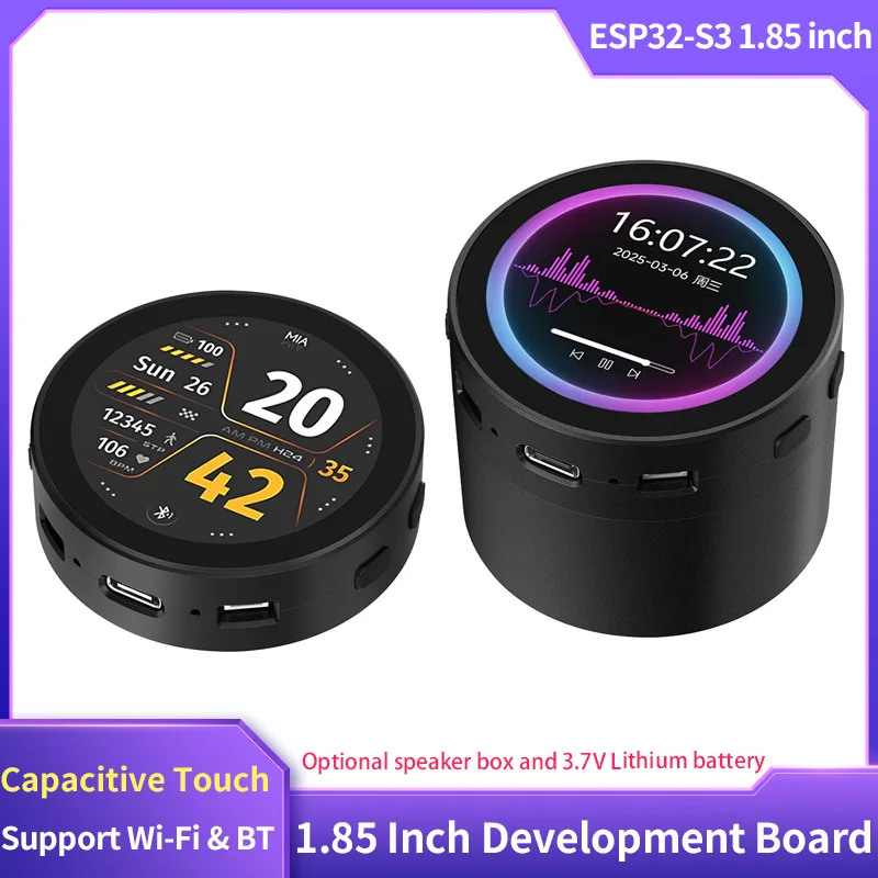 DeepSeek AI Voice Chat Robot ESP32-S3 1.85 Inch Round Touch LCD Development Board Support Wi-Fi & BT AI Speech Interaction
DeepSeek AI Voice Chat Robot ESP32-S3 1.85 Inch Round Touch LCD Development Board Support Wi-Fi & BT AI Speech Interaction
