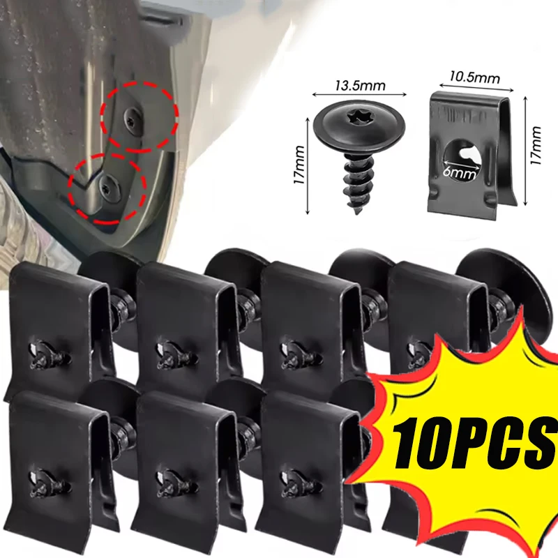 10PCS Automotive Self-Tapping Screws Fasteners Metal U-Shaped Spacers Self-Tapping Screws Kit Automotive Motorcycle Tuning Parts
10PCS Automotive Self-Tapping Screws Fasteners Metal U-Shaped Spacers Self-Tapping Screws Kit Automotive Motorcycle Tuning Parts