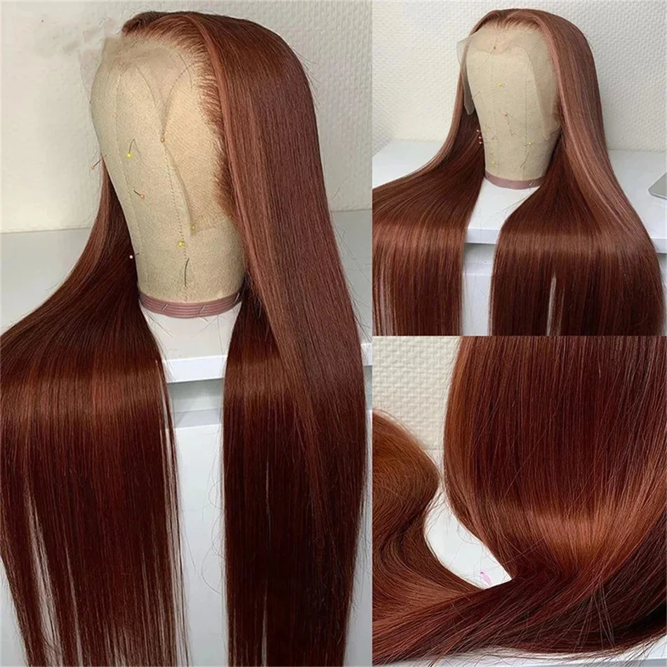 13x4 Reddish Brown Lace Front Wigs Human Hair 180% Density 13x6 HD Lace Front Wigs Human Hair Straight Copper Red Lace Front Wig
13x4 Reddish Brown Lace Front Wigs Human Hair 180% Density 13x6 HD Lace Front Wigs Human Hair Straight Copper Red Lace Front Wig