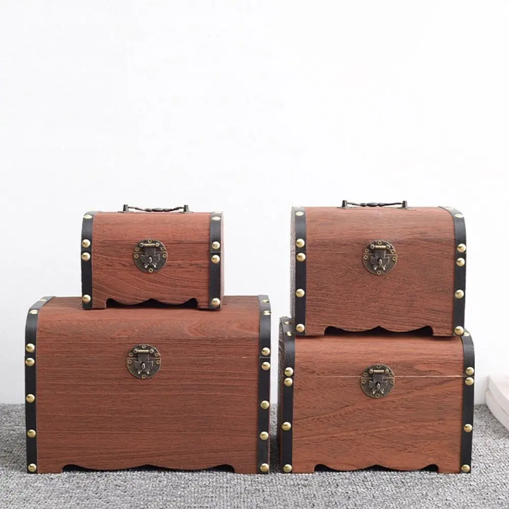 Small Wooden Treasure Bank Decorative Reusable Jewelry Saving Pirate Organizer with Lock Handmade Money Lock Boxes
Small Wooden Treasure Bank Decorative Reusable Jewelry Saving Pirate Organizer with Lock Handmade Money Lock Boxes