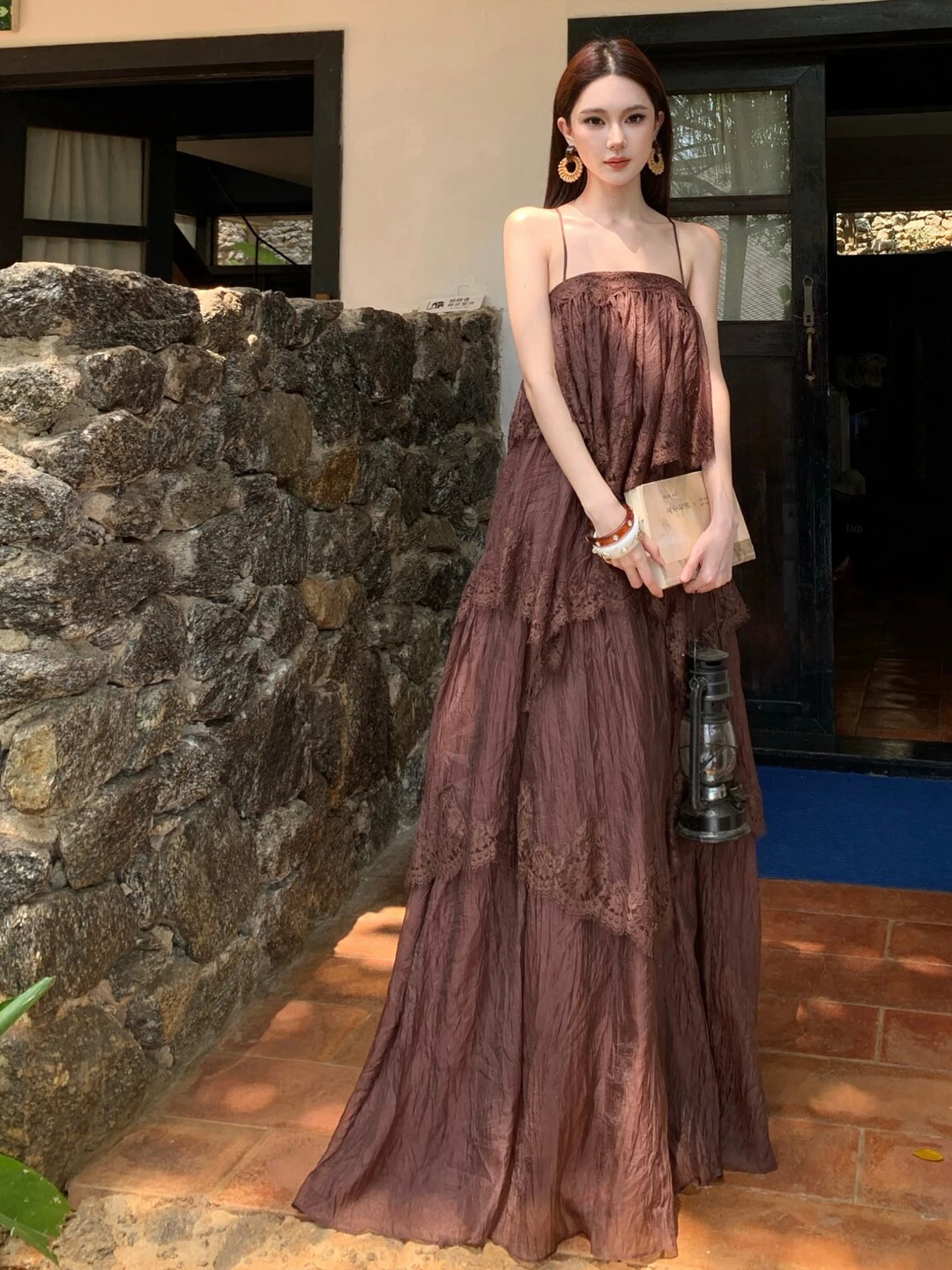 Retro Unique Beautiful Loose Beach Dress Summer City Walk Casual Date Beach Photo Shoot Elegant Gown Cotton Lace Skirt
Retro Unique Beautiful Loose Beach Dress Summer City Walk Casual Date Beach Photo Shoot Elegant Gown Cotton Lace Skirt