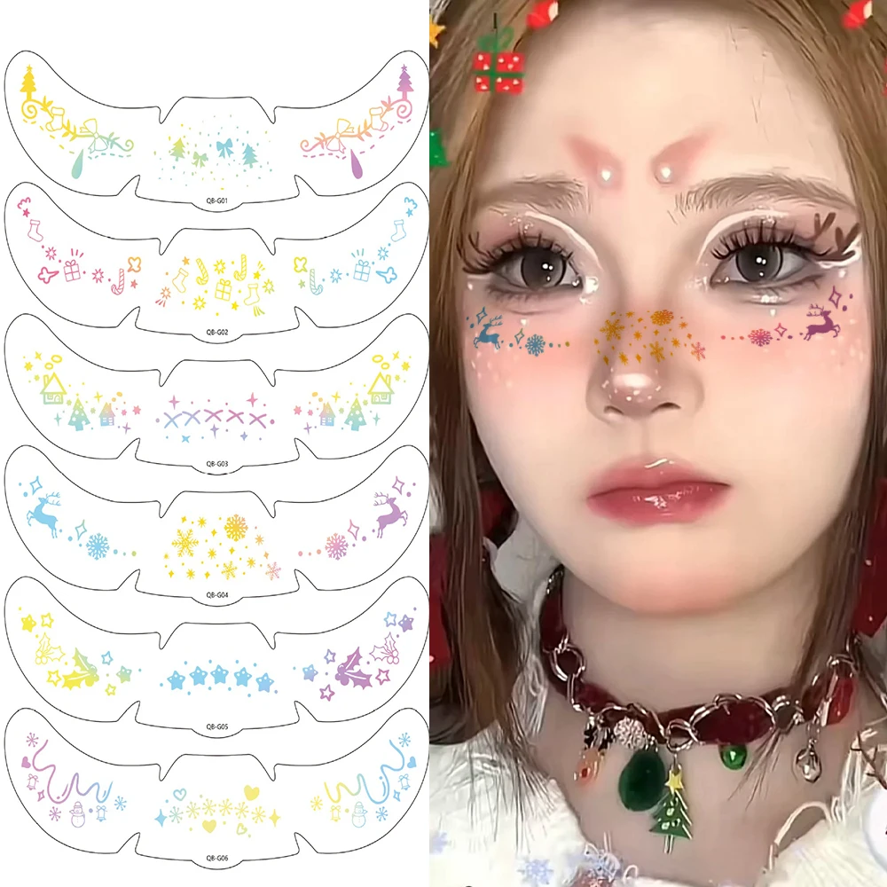 6pcs Metallic Radiation Golden Silver Fake Freckles Temporary Tattoo Stickers Hot Stamping Freckles Makeup Sticker Xmas Decor
6pcs Metallic Radiation Golden Silver Fake Freckles Temporary Tattoo Stickers Hot Stamping Freckles Makeup Sticker Xmas Decor