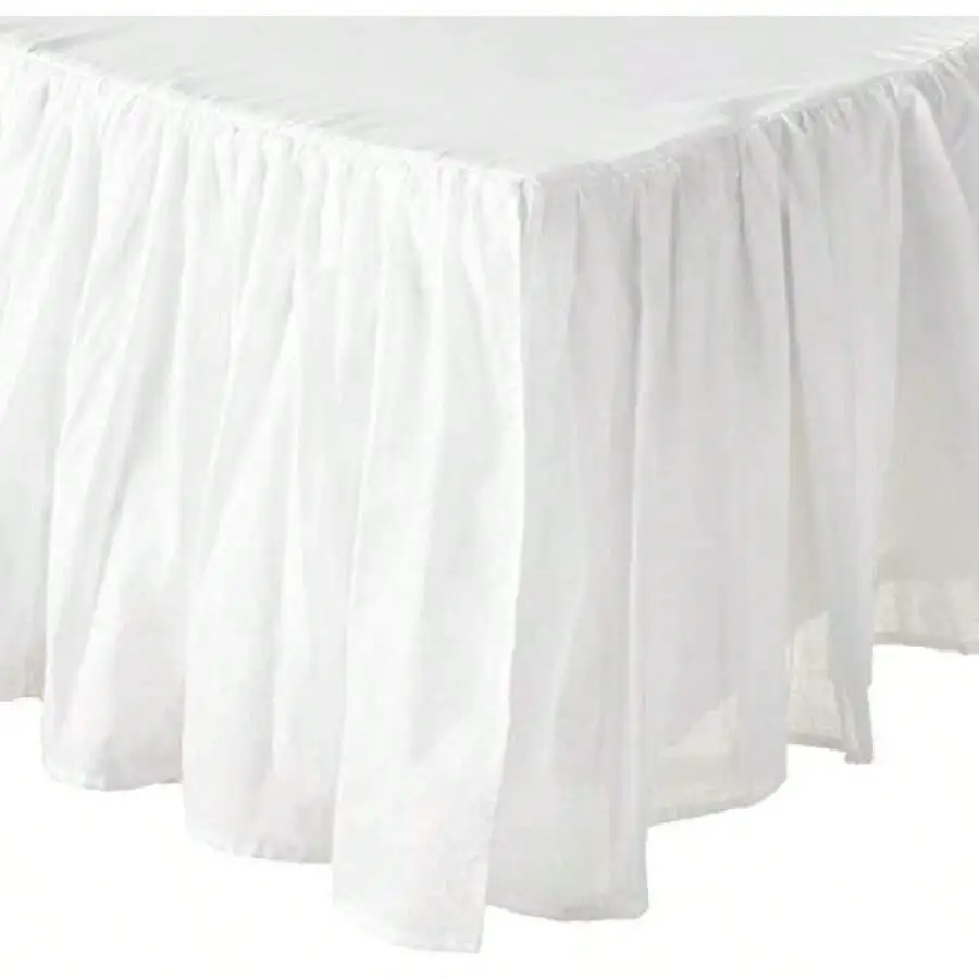 Cotton Voile Bed Skirt White Queen 18 Inch Dust Ruffle
Cotton Voile Bed Skirt White Queen 18 Inch Dust Ruffle