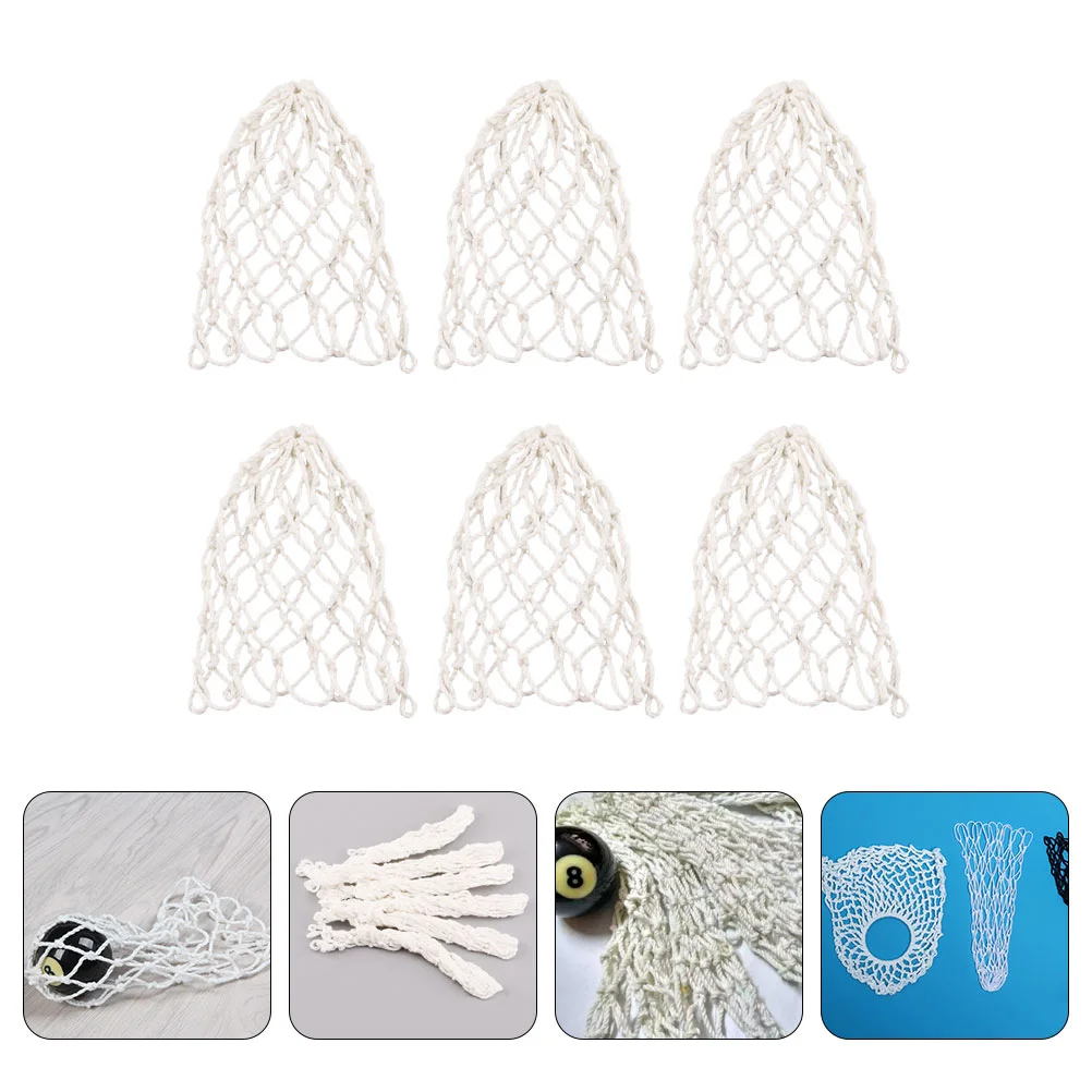 6 Pcs Pool Table Mesh Bag White Cotton Net Bags Billiard Supplies Professional Pockets Accessories Decoration
6 Pcs Pool Table Mesh Bag White Cotton Net Bags Billiard Supplies Professional Pockets Accessories Decoration