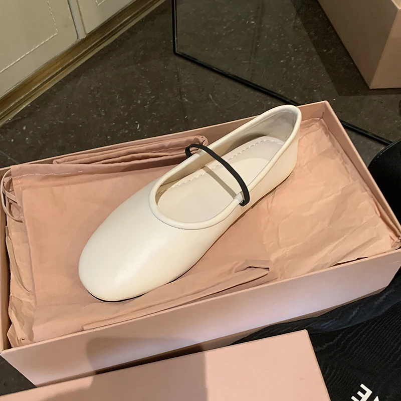 Woman Ballet Flats Spring Simple Shoes Girls Mary Jane Round Toe Flats Genuine Leather Krea Style One Strap Simple Shoes
Woman Ballet Flats Spring Simple Shoes Girls Mary Jane Round Toe Flats Genuine Leather Krea Style One Strap Simple Shoes