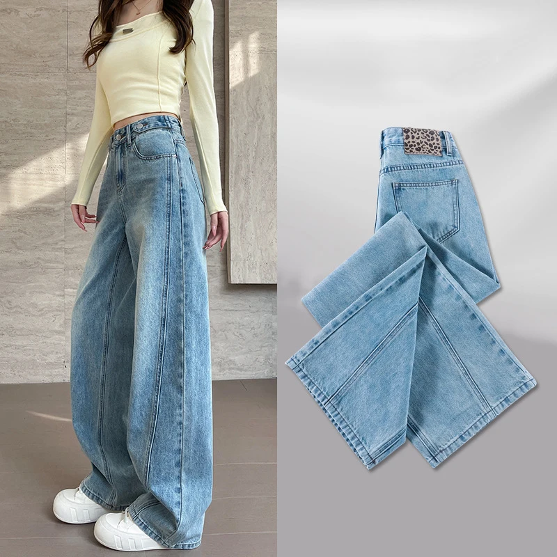 Spring New Wide Leg Pants Straight Jeans Girls Student High Waist Loose Denim Long Woman Jeans Camisa Feminina Lady Fat Trousers
Spring New Wide Leg Pants Straight Jeans Girls Student High Waist Loose Denim Long Woman Jeans Camisa Feminina Lady Fat Trousers