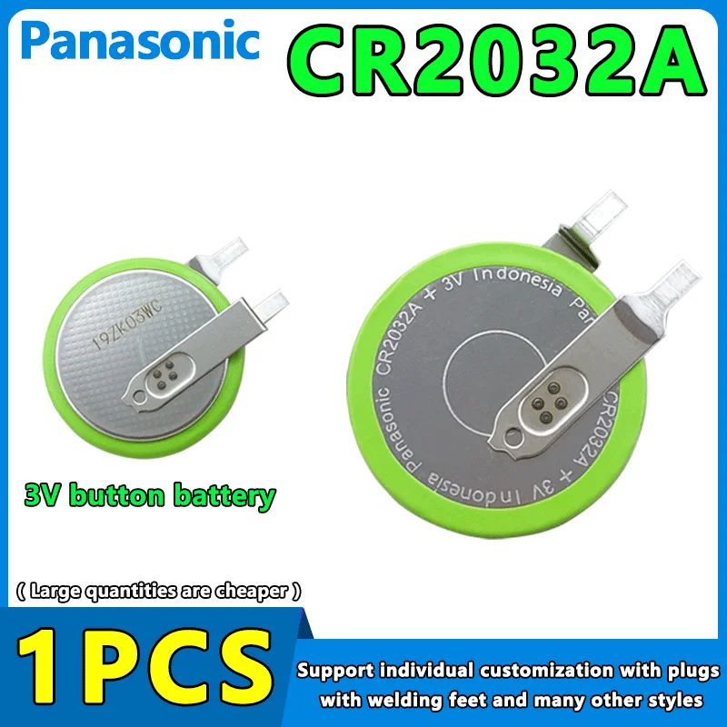 Panasonic 1Pcs CR2032A 3v 230mah Lithium Button Cell Coin Battery Long Lasting For Calculator Watches Car Remote Control
Panasonic 1Pcs CR2032A 3v 230mah Lithium Button Cell Coin Battery Long Lasting For Calculator Watches Car Remote Control
