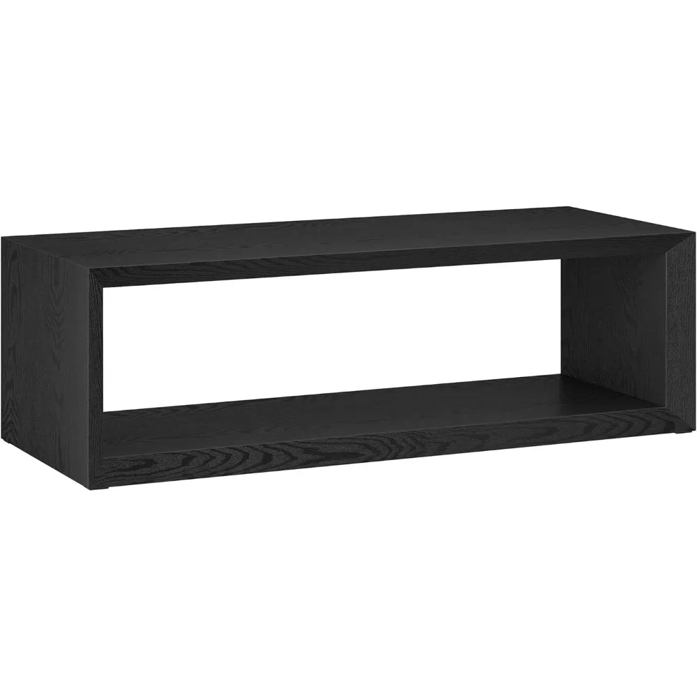 Henn&Hart 58" Wide Rectangular Coffee Table in Black Grain, for Home, Living Room, Bedroom, Entertainment Room, Office
Henn&Hart 58" Wide Rectangular Coffee Table in Black Grain, for Home, Living Room, Bedroom, Entertainment Room, Office