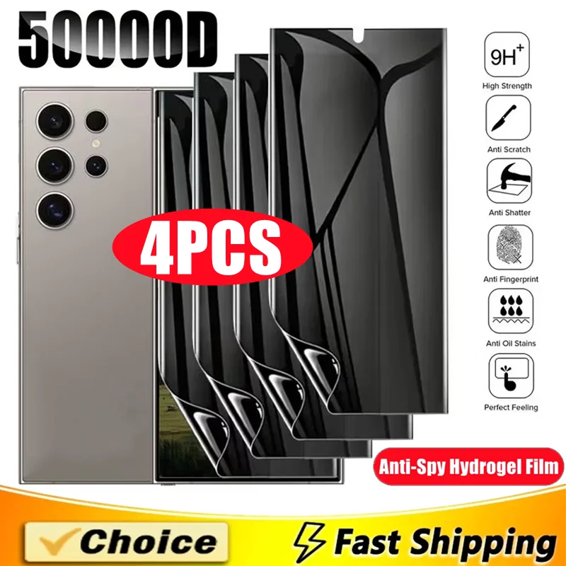 4Pcs Anti-spy Hydrogel Film For Samsung S26 S23 S24 S21 S22 S25 Ultra S9 S20 FE Privacy Screen Protector For Galaxy Note 20Ultra
4Pcs Anti-spy Hydrogel Film For Samsung S26 S23 S24 S21 S22 S25 Ultra S9 S20 FE Privacy Screen Protector For Galaxy Note 20Ultra