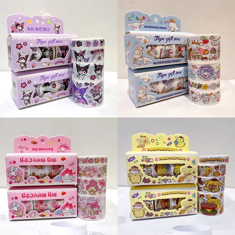 4 коробки/партия, декоративные наклейки Sanrio Kuromi Melody Cinnamoroll наклейки из бумаги васи
4 коробки/партия, декоративные наклейки Sanrio Kuromi Melody Cinnamoroll наклейки из бумаги васи