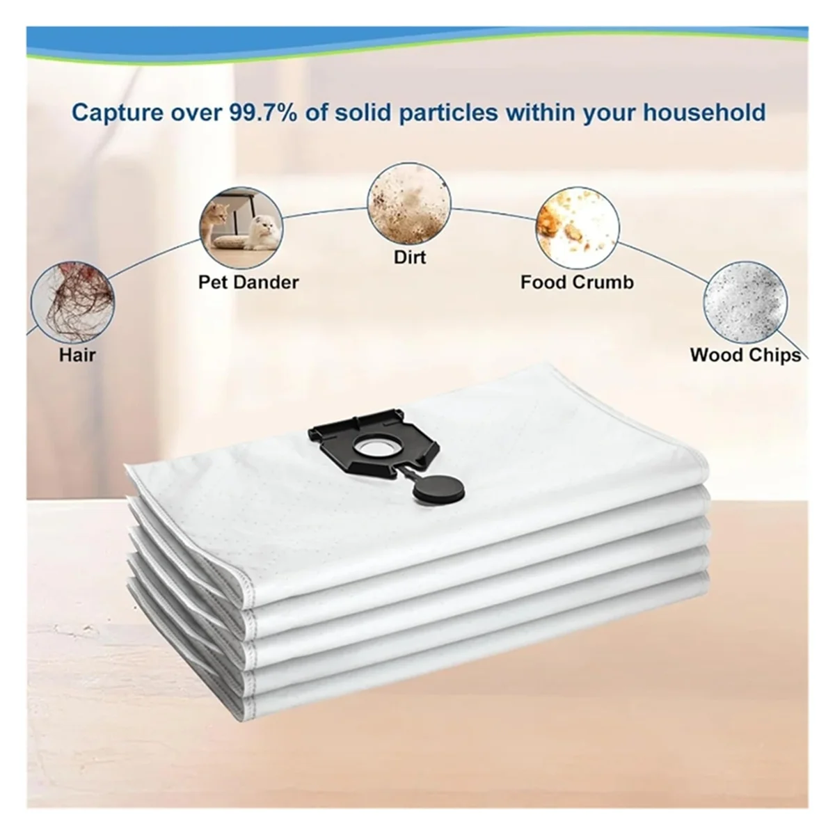 A66Z 14PCS Large Capacity Dust Bag, 2.889-154.0. Vacuum Cleaner Garbage Bag Replacement Accessories. for Karcher NT30/130L
A66Z 14PCS Large Capacity Dust Bag, 2.889-154.0. Vacuum Cleaner Garbage Bag Replacement Accessories. for Karcher NT30/130L