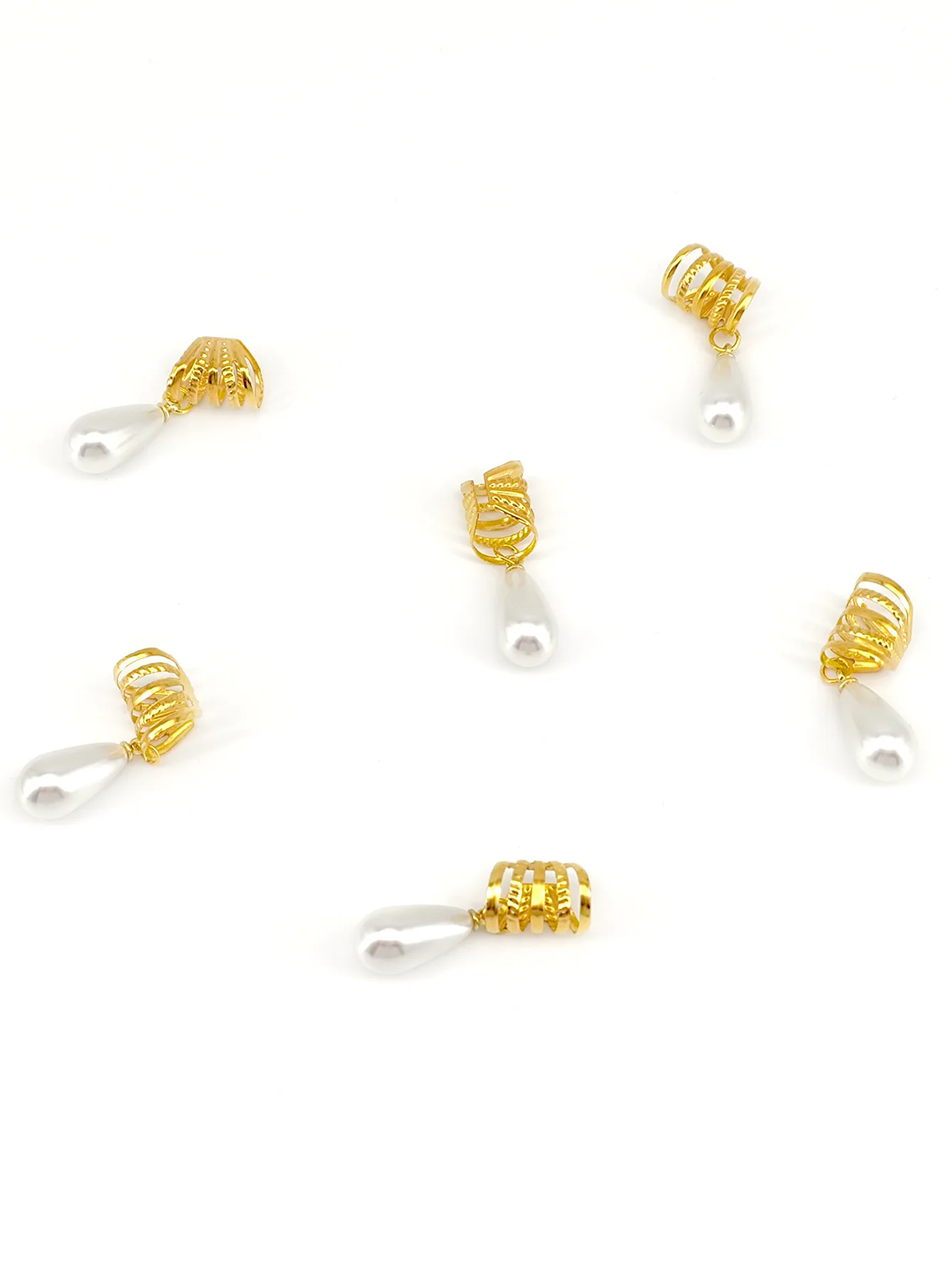 Dreadlock Hair Accessories 6PCS Teardrop Pearl Rings for Women Girls Loose Braids Metal Beads Vintage Decor Sturdy Material
Dreadlock Hair Accessories 6PCS Teardrop Pearl Rings for Women Girls Loose Braids Metal Beads Vintage Decor Sturdy Material