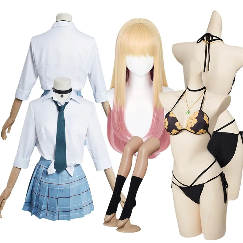 Marin Kitagawa Cosplay Costume Dress Up Fantasy Women Bikini Swimsuit School Uniform Skirt Outfits Halloween Carnival Party Suit
Marin Kitagawa Cosplay Costume Dress Up Fantasy Women Bikini Swimsuit School Uniform Skirt Outfits Halloween Carnival Party Suit