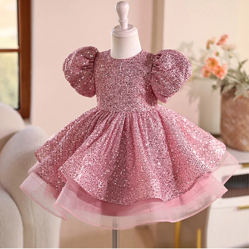 Sequin Girls Xmas Red Dress Solid Color Short Princess Dress Fluffy Tulle Birthday Party Outfit Children Formal Evening Gown
Sequin Girls Xmas Red Dress Solid Color Short Princess Dress Fluffy Tulle Birthday Party Outfit Children Formal Evening Gown