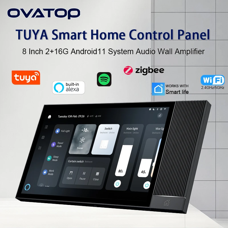 TUYA Smart Home Control Panel audio in wall amplifier Bluetooth ZIGBEE Gateway Sound System Built-in IR ALEXA WIFI Center Screen
TUYA Smart Home Control Panel audio in wall amplifier Bluetooth ZIGBEE Gateway Sound System Built-in IR ALEXA WIFI Center Screen