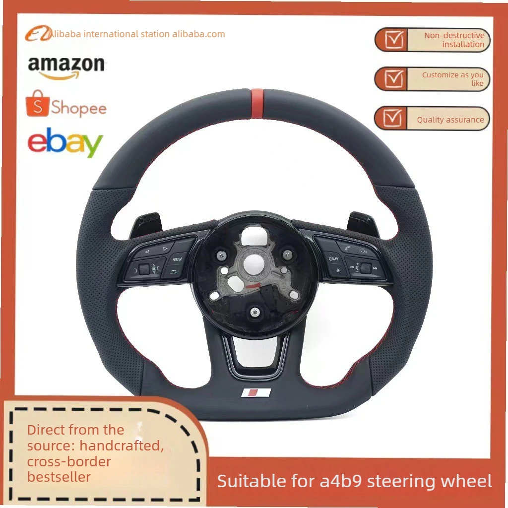 Suitable for Audi S standard A4B9 semi-punched red line red return positive standard with button large paddle steering wheel
Suitable for Audi S standard A4B9 semi-punched red line red return positive standard with button large paddle steering wheel