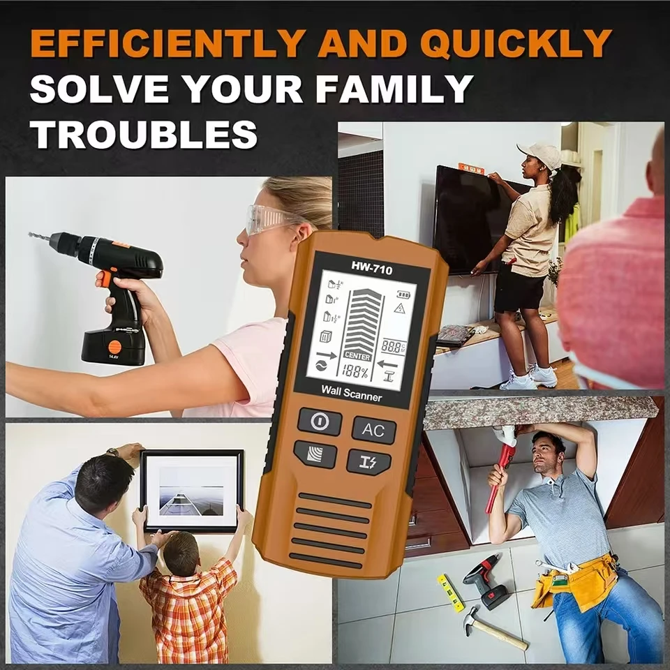 Red Metal Detector 5 in 1 Wall Stud Finder Depth Metal Wood Studs AC Voltage Live Wire Detect Wall Scanner Electric Box Finder
Red Metal Detector 5 in 1 Wall Stud Finder Depth Metal Wood Studs AC Voltage Live Wire Detect Wall Scanner Electric Box Finder