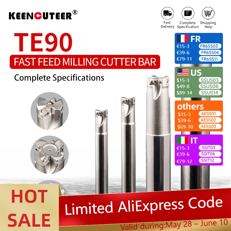 4NTE90 90-degree Fast-Feed milling cutter bar for 4NKT060308 KT930S KT1505 H01 double-sided right-angle milling cutter insert
4NTE90 90-degree Fast-Feed milling cutter bar for 4NKT060308 KT930S KT1505 H01 double-sided right-angle milling cutter insert