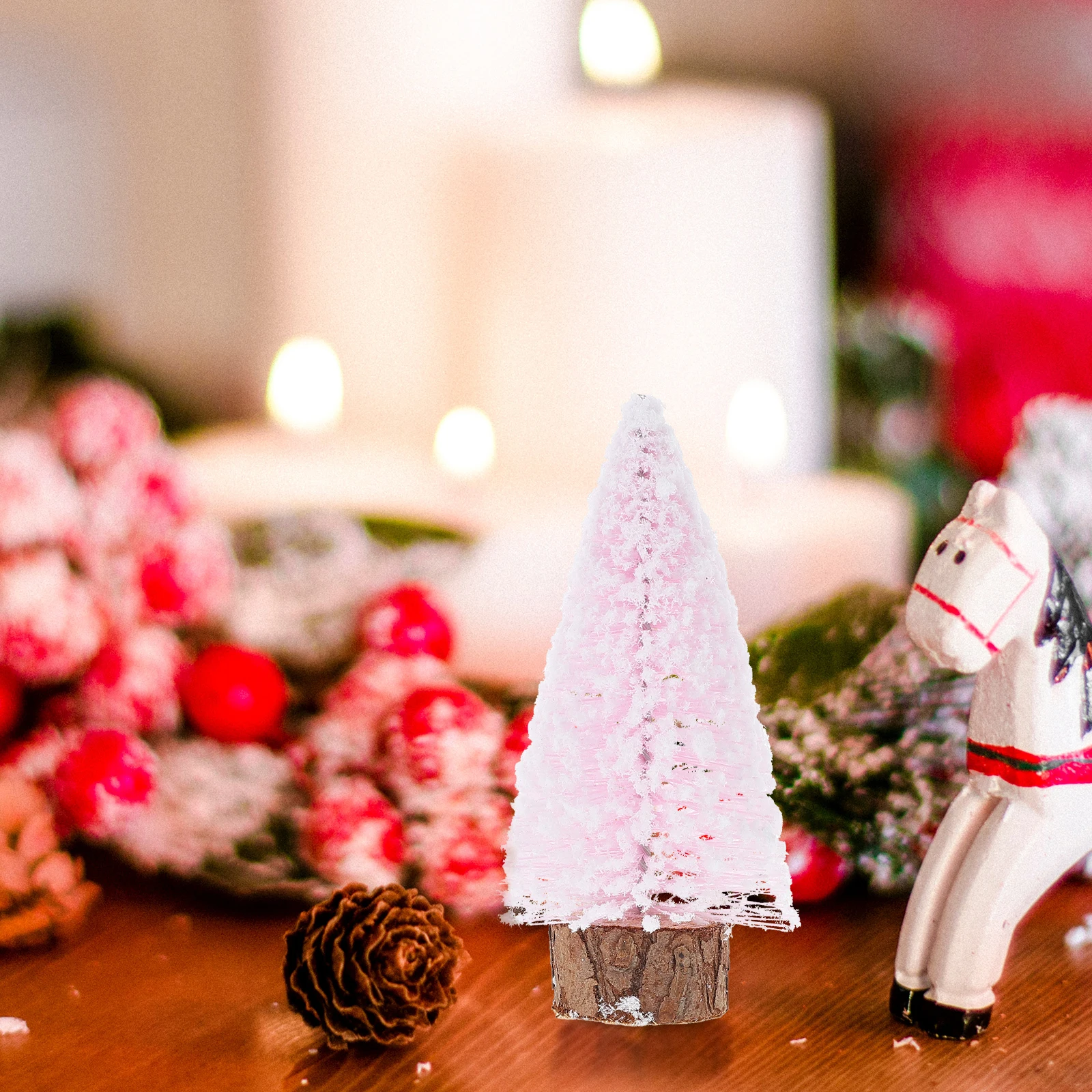 Frosted Mini Christmas Tree Home Decor Artificial Sisal Bottle Brush Small Holiday Decorations Space Saving Portable Iron Base
Frosted Mini Christmas Tree Home Decor Artificial Sisal Bottle Brush Small Holiday Decorations Space Saving Portable Iron Base
