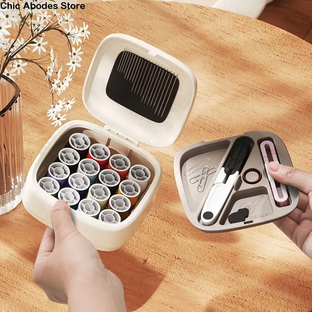 Portable Mini Sewing Box Set Hand Sewing Needles Magnetic Hand Sewing Tool Kit Threads Thimble Sewing Supplies Organizer Women
Portable Mini Sewing Box Set Hand Sewing Needles Magnetic Hand Sewing Tool Kit Threads Thimble Sewing Supplies Organizer Women