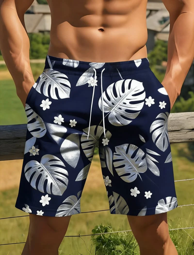 Мужские повседневные стильные шорты с тропическим принтом, модные и элегантные, для летнего отдыха и пляжных поездок
Мужские повседневные стильные шорты с тропическим принтом, модные и элегантные, для летнего отдыха и пляжных поездок