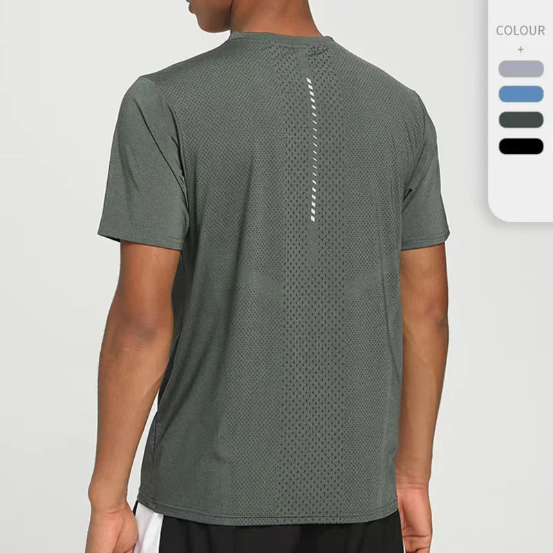 Men's Round Neck Sports Short Sleeved T-shirt .Yoga Running Fitness Top .Breathable Quick Drying High Elasticity. With Logo
Men's Round Neck Sports Short Sleeved T-shirt .Yoga Running Fitness Top .Breathable Quick Drying High Elasticity. With Logo