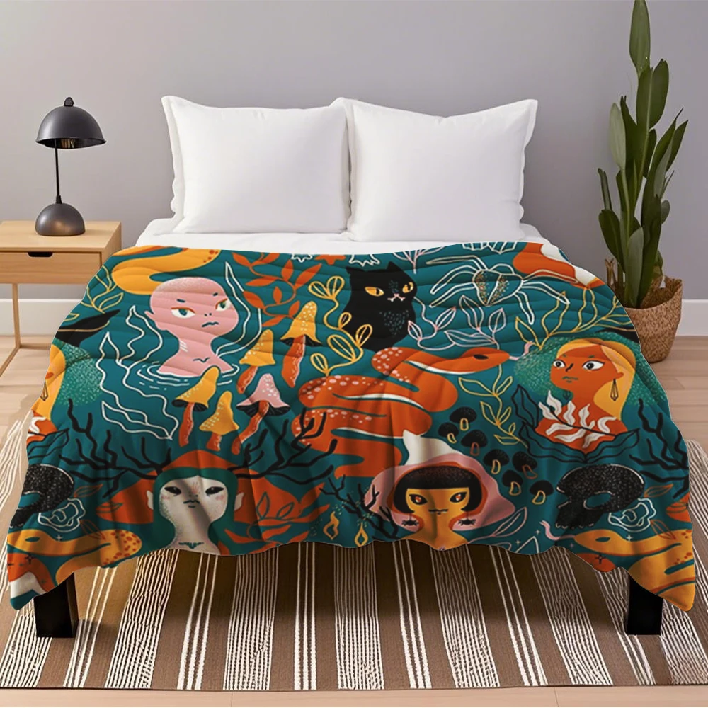 Winter/Summer Classic Flannel Bed Blankets Coven Witch Magic Sisters Duvet Cover Bedsheet No-Shedding Blanket For Couples Office
Winter/Summer Classic Flannel Bed Blankets Coven Witch Magic Sisters Duvet Cover Bedsheet No-Shedding Blanket For Couples Office