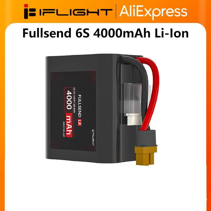 iflight Fullsend 6S 4000mAh Li-Ion Battery for Chimera7 Pro V2 6S Chimera7 ECO Chimera9 ECO BOB7 O3
iflight Fullsend 6S 4000mAh Li-Ion Battery for Chimera7 Pro V2 6S Chimera7 ECO Chimera9 ECO BOB7 O3