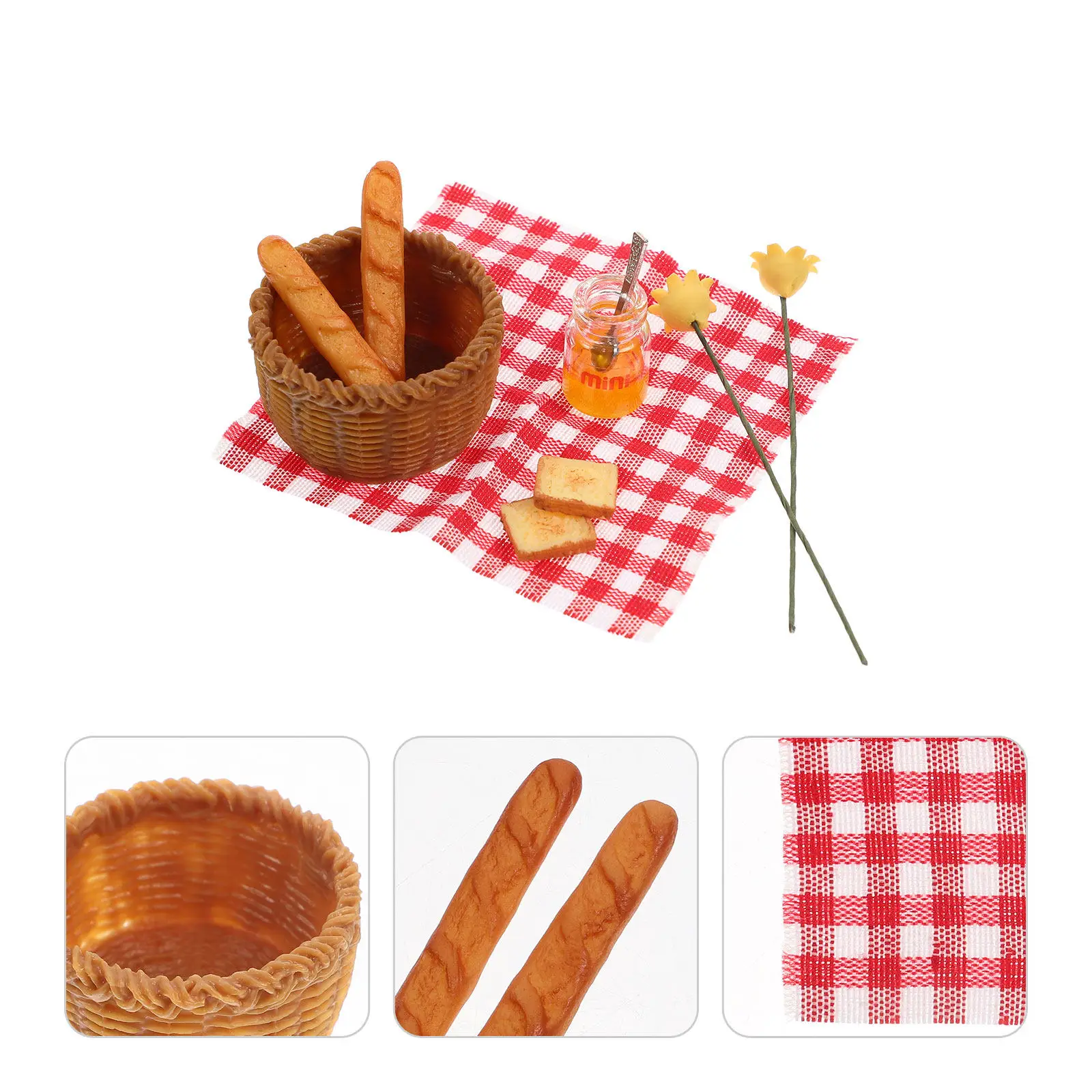 1Set Miniature Honey Bread Basket Decoration Set Safe Long-Lasting Compact Storage Friendly Early Education Prop Food Display
1Set Miniature Honey Bread Basket Decoration Set Safe Long-Lasting Compact Storage Friendly Early Education Prop Food Display