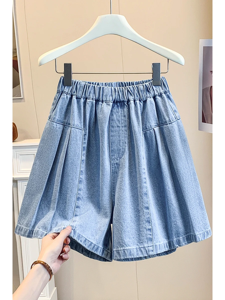 Korean Style High Waist Wide Leg Short Pants Women's Summer New Fashion Casual Pants Skirt Elastic Waist Pleated Pure Color
Korean Style High Waist Wide Leg Short Pants Women's Summer New Fashion Casual Pants Skirt Elastic Waist Pleated Pure Color