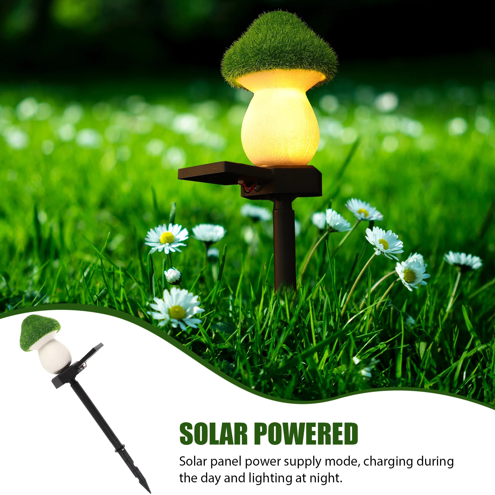 Solar Garden Lights Mushroom Shape Waterproof Landscape Lighting Yard Ornaments Outdoor Decorative Solar Powered Lawn
Solar Garden Lights Mushroom Shape Waterproof Landscape Lighting Yard Ornaments Outdoor Decorative Solar Powered Lawn