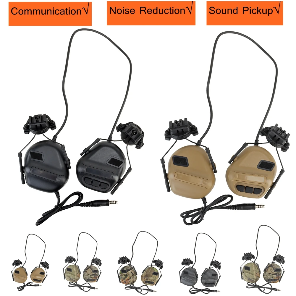 Noise Reduction Sound Pickup Tactical Headset for OPS Core ARC and M-LOK FAST Helmet Hunting Shooting Rechargeable
Noise Reduction Sound Pickup Tactical Headset for OPS Core ARC and M-LOK FAST Helmet Hunting Shooting Rechargeable