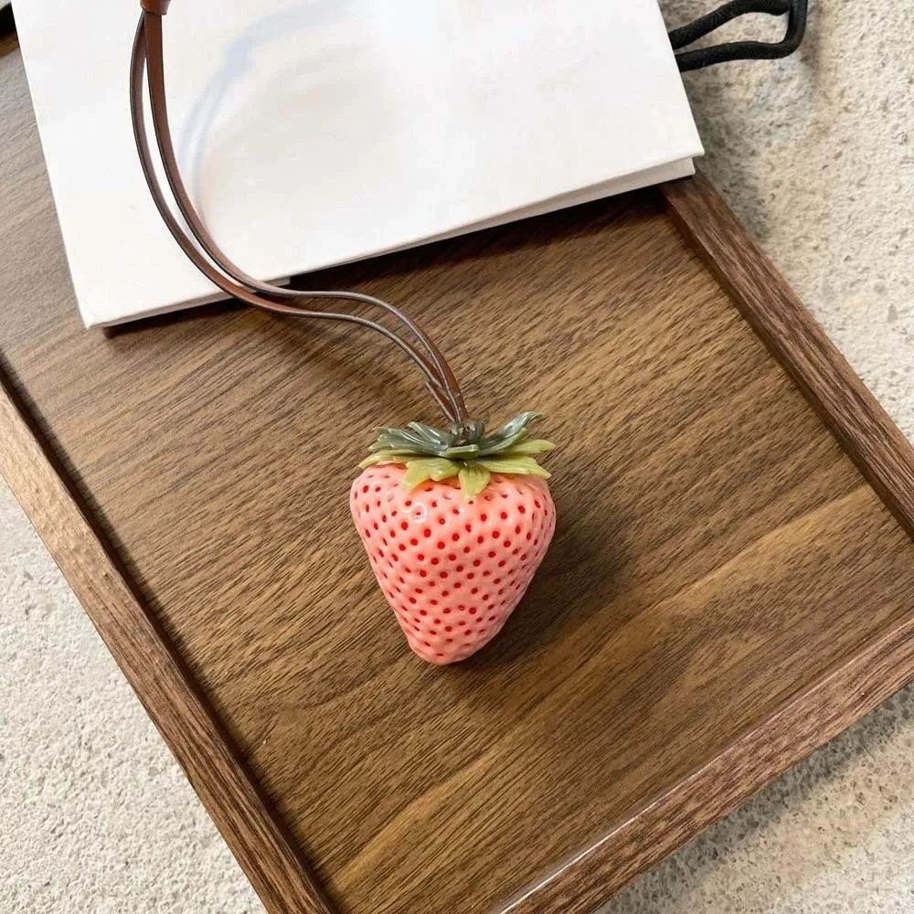 Bag Accessories Waterproof Strawberry Key Ring 3D Elegant Versatile Bag Charm Alloy Vivid Red Resin Fruit Pendant Gift
Bag Accessories Waterproof Strawberry Key Ring 3D Elegant Versatile Bag Charm Alloy Vivid Red Resin Fruit Pendant Gift
