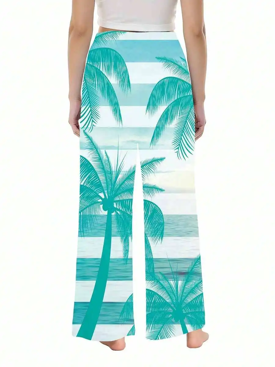 Women Wide Leg Pants Tropical Palm Tree Print Beach Casual Loose Fit Comfortable
Women Wide Leg Pants Tropical Palm Tree Print Beach Casual Loose Fit Comfortable