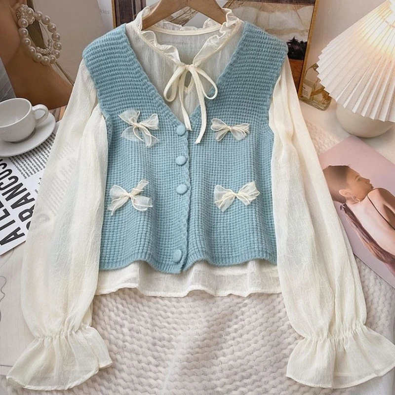 Новинка весны, модный свитер в Корейском стиле, жилет, женская тонкая сетчатая рубашка, Трикотажная майка, осень
Новинка весны, модный свитер в Корейском стиле, жилет, женская тонкая сетчатая рубашка, Трикотажная майка, осень