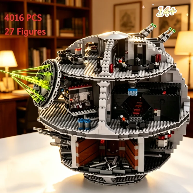 4016pcs Fast Ship MOC DS-3 Platform Ultimate Death Building Blocks Battle Station Toys For Adults Birthday Christmas Gifts
4016pcs Fast Ship MOC DS-3 Platform Ultimate Death Building Blocks Battle Station Toys For Adults Birthday Christmas Gifts