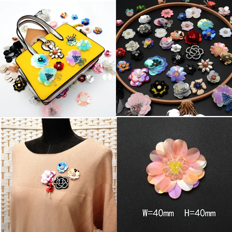 Handmade Flower Colored Sequin Beads Flower Cloth Sticker Small DIY Clothing Accessories Shoes Bag Decoration Patch Hand Sewn
Handmade Flower Colored Sequin Beads Flower Cloth Sticker Small DIY Clothing Accessories Shoes Bag Decoration Patch Hand Sewn