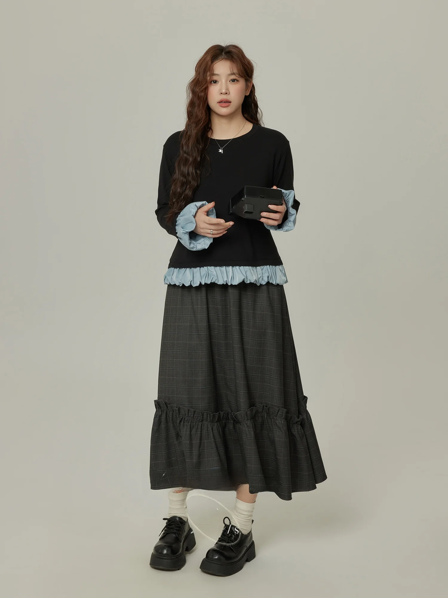 Женская юбка-миди больших размеров с эластичной резинкой на талии, утягивающая юбка-миди трапециевидной формы, корейская юбка для поездок на работу, полиэфирное волокно
Женская юбка-миди больших размеров с эластичной резинкой на талии, утягивающая юбка-миди трапециевидной формы, корейская юбка для поездок на работу, полиэфирное волокно