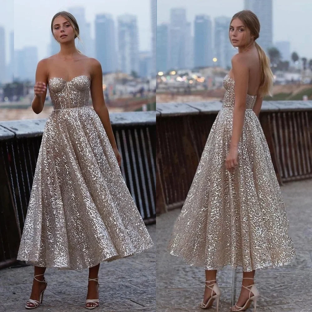 Customized Sparkle Exquisite Evening Sequin Ruched Birthday A-line Sweetheart Bespoke Occasion Gown Midi Dresses
Customized Sparkle Exquisite Evening Sequin Ruched Birthday A-line Sweetheart Bespoke Occasion Gown Midi Dresses