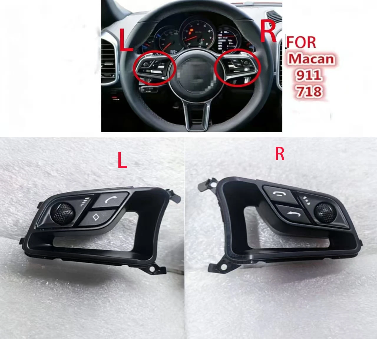 Car steering Wheel Switch Steering Wheel Button Cove For Porsche Cayenne 958 2011-2017 95B959537 95B959538
Car steering Wheel Switch Steering Wheel Button Cove For Porsche Cayenne 958 2011-2017 95B959537 95B959538