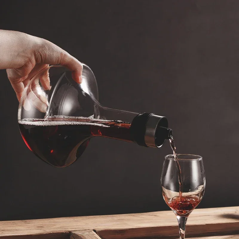 1000ML Glass Red Wine Decanter Household Brandy Champagne Glasses Bar Pourer Aerator Wine Storage Container Quick Dispensing Jug
1000ML Glass Red Wine Decanter Household Brandy Champagne Glasses Bar Pourer Aerator Wine Storage Container Quick Dispensing Jug