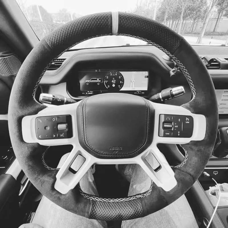 Suede Leather Car Steering Wheel Cover For Land Rover Discovery 5 Defender 2020-2023 Custom DIY Auto Steering Wheel Case
Suede Leather Car Steering Wheel Cover For Land Rover Discovery 5 Defender 2020-2023 Custom DIY Auto Steering Wheel Case